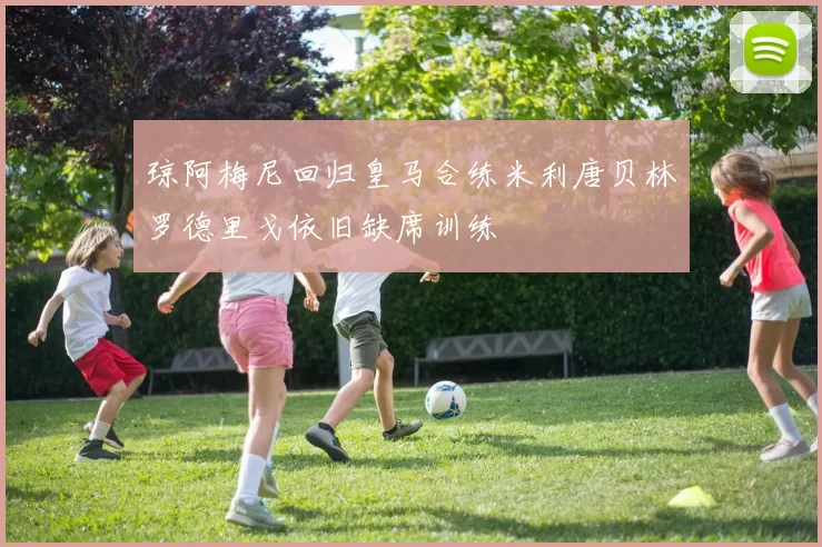 琼阿梅尼回归皇马合练米利唐贝林罗德里戈依旧缺席训练